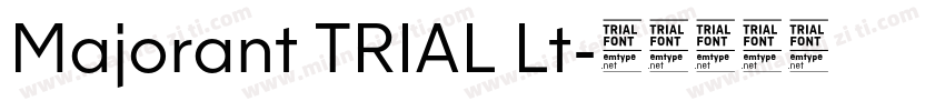 Majorant TRIAL Lt字体转换